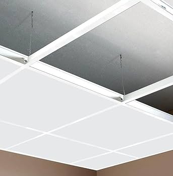 suspended ceiling white grid